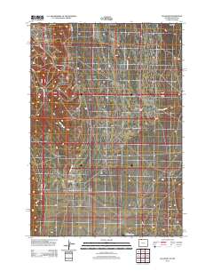 2012 Map of Elk Basin, 2012 Print
