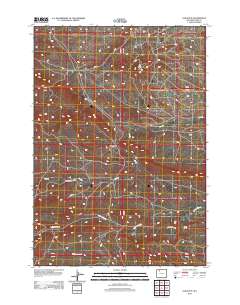 2012 Map of Elk Butte, 2012 Print