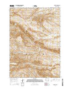 2015 Map of Elk Butte, 2015 Print