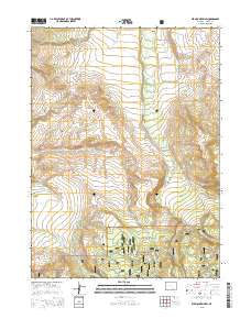 2015 Map of Elk Mountain SW, 2015 Print