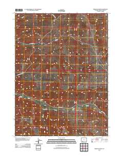 2012 Map of Firehole Basin, 2012 Print