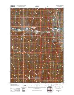 2012 Map of Flag Peak, 2012 Print