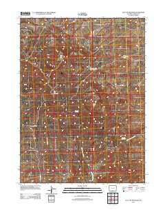 2012 Map of Flat Top Mountain, 2012 Print