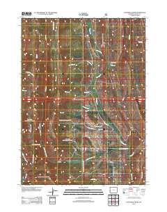 2012 Map of Fontenelle Basin, 2012 Print