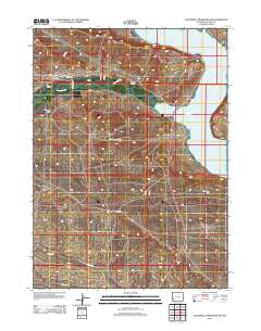 2012 Map of Fontenelle Reservoir SW, 2012 Print