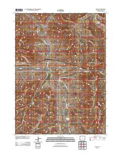 2012 Map of Fossil, 2012 Print