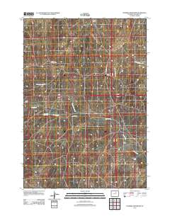 2012 Map of Fourmile Reservoir, 2012 Print