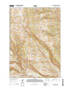 2015 Map of Fraker Mountain, 2015 Print