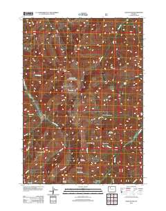 2012 Map of Francs Peak, 2012 Print