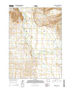 2015 Map of Fremont Butte, 2015 Print