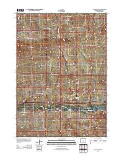 2012 Map of Gates Butte, 2012 Print