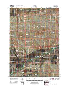2012 Map of Gould Butte, 2012 Print