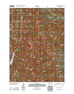 2012 Map of Graham Peak, 2012 Print
