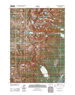 2012 Map of Grand Teton, 2012 Print