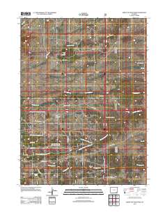 2012 Map of Green Top Mountain, 2012 Print