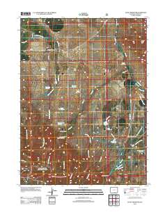 2012 Map of Gunst Reservoir, 2012 Print