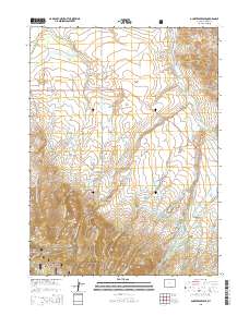 2015 Map of Gunst Reservoir, 2015 Print