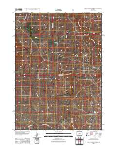 2012 Map of Halls Meadow Spring, 2012 Print