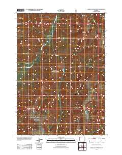 2012 Map of Hardluck Mountain, 2012 Print