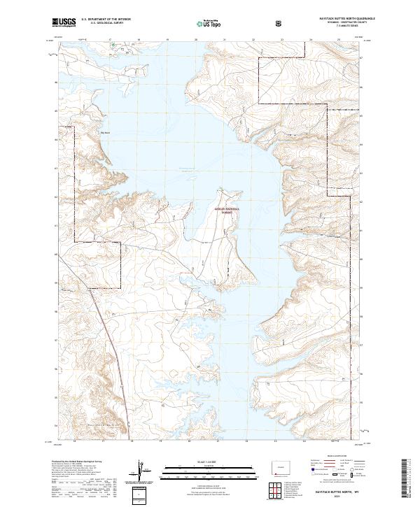 2021 Map of Haystack Buttes North, 2021 Print