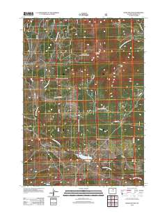 2012 Map of Hazelton Peak, 2012 Print