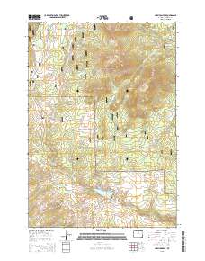 2015 Map of Hazelton Peak, 2015 Print