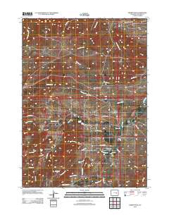 2012 Map of Hermit Rock, 2012 Print