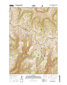 2015 Map of Hidden Tepee Creek, 2015 Print