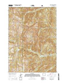 2015 Map of Hoback Peak, 2015 Print