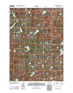 2012 Map of Horseshoe Lake, 2012 Print