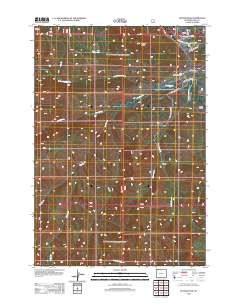 2012 Map of Hunter Peak, 2012 Print