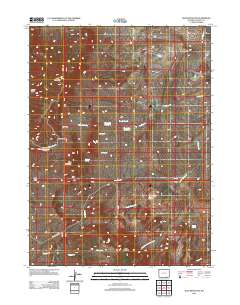 2012 Map of Jelm Mountain, 2012 Print