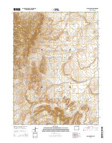 2015 Map of Jelm Mountain, 2015 Print