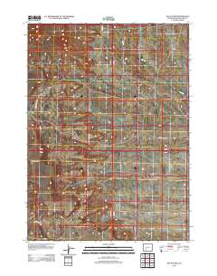 2012 Map of Joe Hay Rim, 2012 Print