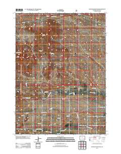 2012 Map of Johnson Mountain, 2012 Print