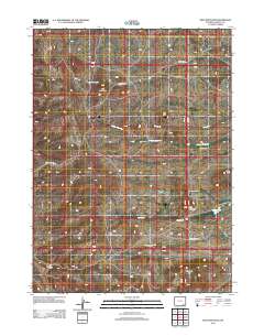 2012 Map of King Mountain, 2012 Print