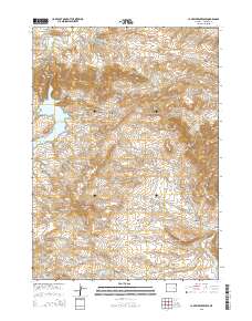 2015 Map of La Prele Reservoir, 2015 Print
