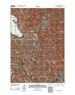 2012 Map of Lake De Smet East, 2012 Print