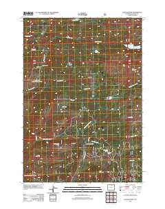 2012 Map of Lake Solitude, 2012 Print