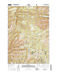 2015 Map of Lake Solitude, 2015 Print
