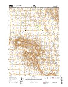 2015 Map of Leckie Reservoir, 2015 Print