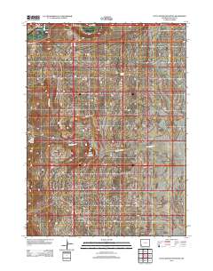 2012 Map of Little Round Mountain, 2012 Print