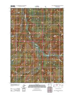 2012 Map of Little Saddle Mountain, 2012 Print