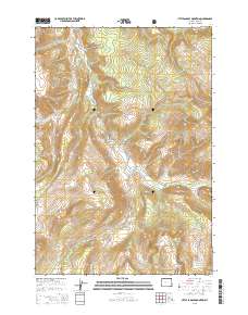 2015 Map of Little Saddle Mountain, 2015 Print