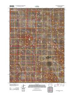 2012 Map of Lone Sand Hill, 2012 Print