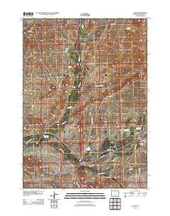 2012 Map of Lysite, 2012 Print