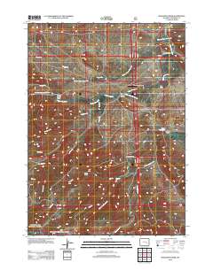 2012 Map of Maneater Creek, 2012 Print
