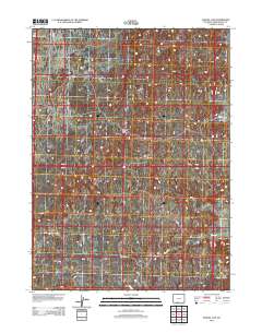 2012 Map of Manuel Gap, 2012 Print