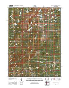 2012 Map of Medicine Bow Peak, 2012 Print