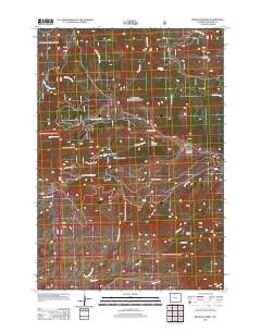 2012 Map of Medicine Wheel, 2012 Print